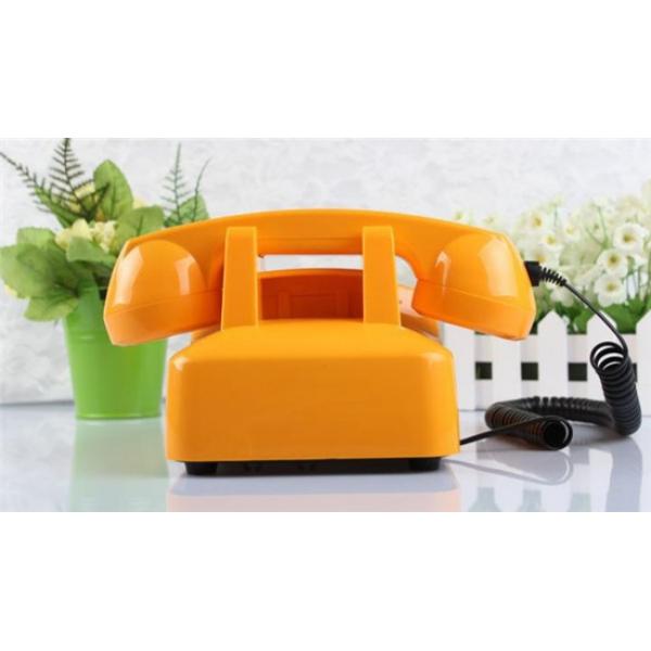 Rotary Corded Landline Phone Volume Adjustable Golden Vintage Landline Phone