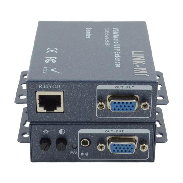 Local Adjustable VGA Extender 100m Cat5e Cat6 Extender