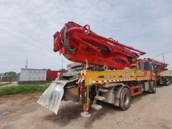 Sany 37Meters 37M Concrete Pump Truck Sany Chassis Used Pump Trucks 2021