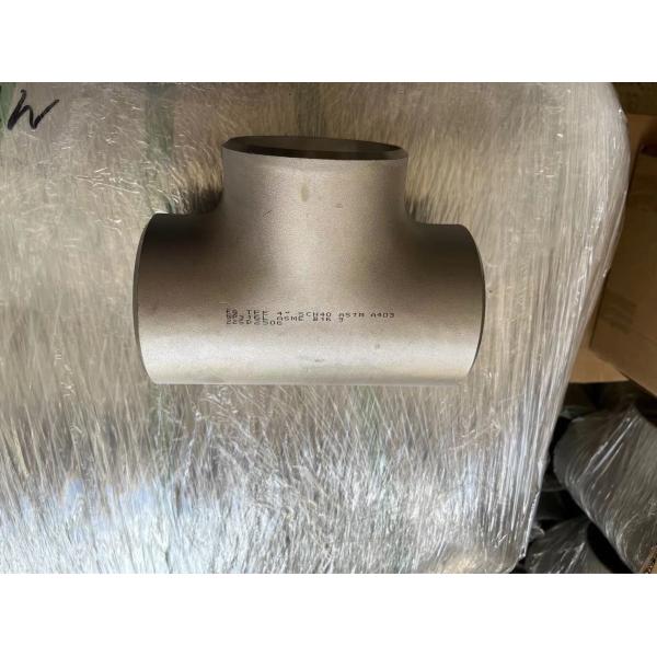 Alloy Steel Pipe Fittings Nickel Alloy Steel Equal Tee N04400 ASME B16.9 SCH80