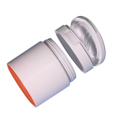 80g/100g/200g PP Material Flip Top Cap Jar For Cosmetic Cream And Sunscreen Cream Packaging
