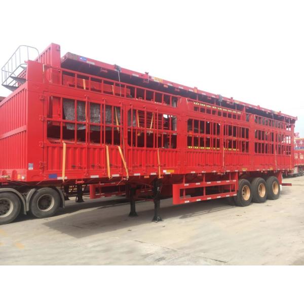 3 Axle Fence Drop Side Board Sidewall Trailer Cargo Semi-Trailer with Customization