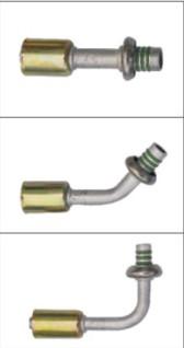 #6 #8 #10 #12 Quick joint with iron jacket2/Straight 45° 90°Shape / auto air conditioning hose fitting