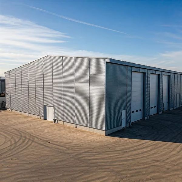 Pre Engineered Soundproof Steel Structure Workshop with Portal Frame Structure and 50+ Years Service Life