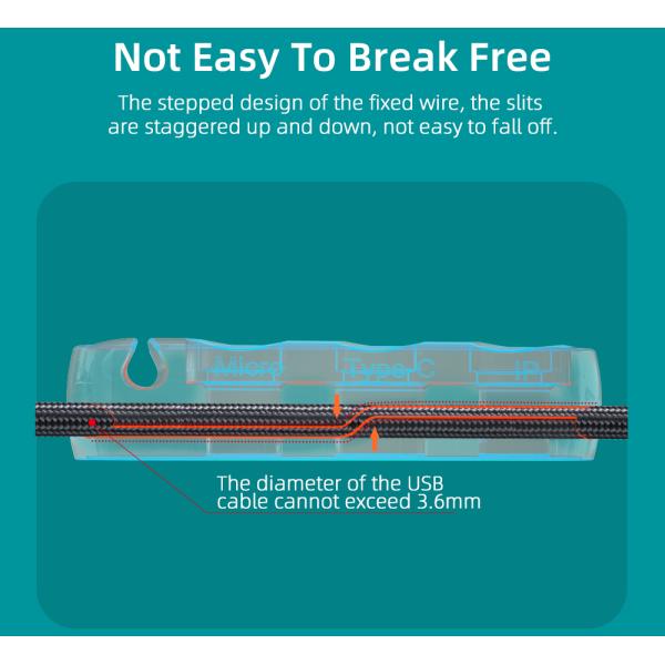 Type C Micro Cable Organizer Case Magnetic Silicone Plug Case For IOS