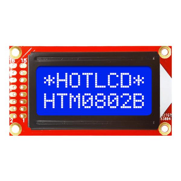 Изготовленный на заказ характер LCD STN 8X2 показывает желтый зеленый стандартный УДАР 16PIN