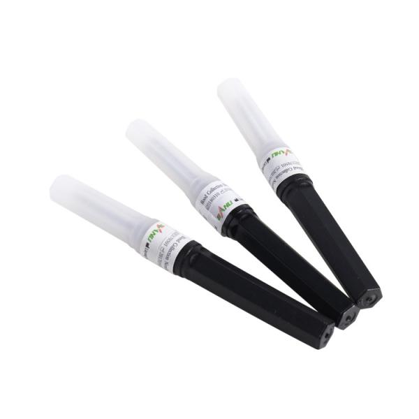 Disposable Multi Sample Blood Collection Needle 22 Gauge 1 inch black color