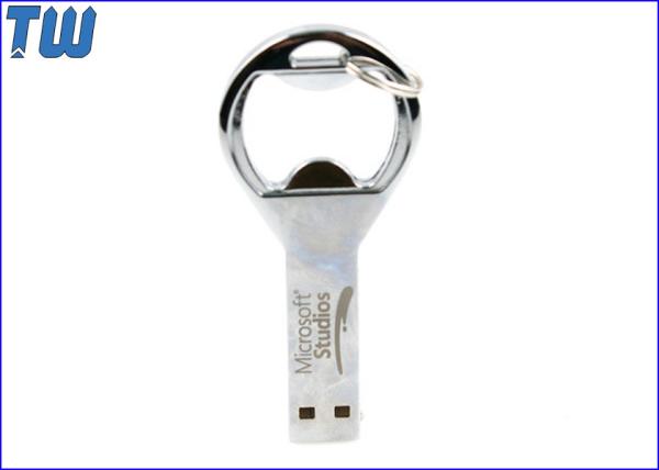 Zinc Alloy Bottle Opener Pen Drives Flash Disk Solid Data Storage