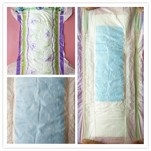 Eco Friendly Organic Disposable Diapers Breathable 3D Leak Prevention