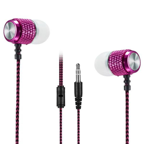 Nylon Braided Hifi Noise Cancelling Corded Earbuds IPX5 Waterproof Sport Hifi Headset