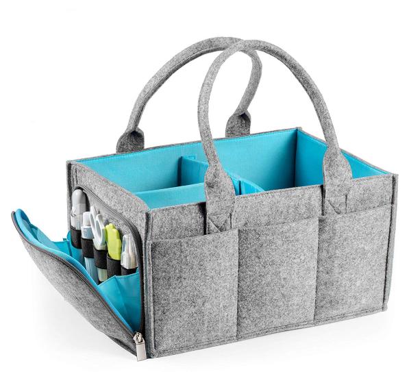 Picnic Equipment Felt  Polyester Diaper Caddy Tote Bag