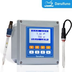 Dual canales PH analógico y controlador ORP con RS485 y dos relés Tratamiento de agua