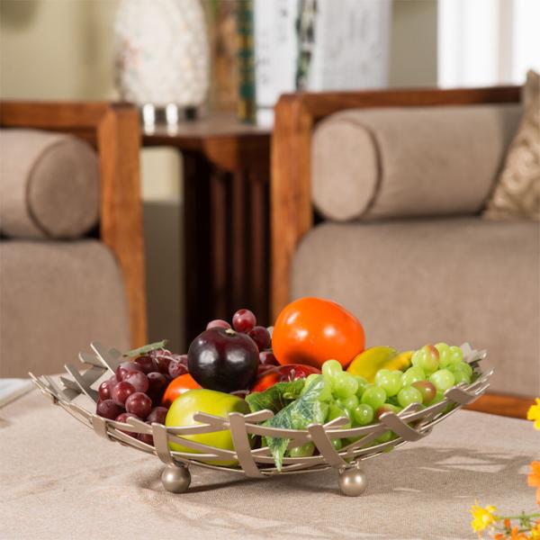 Customized Metal Houseware 35*9CM Bronze Baking Creative Iron Art Fruit Tray