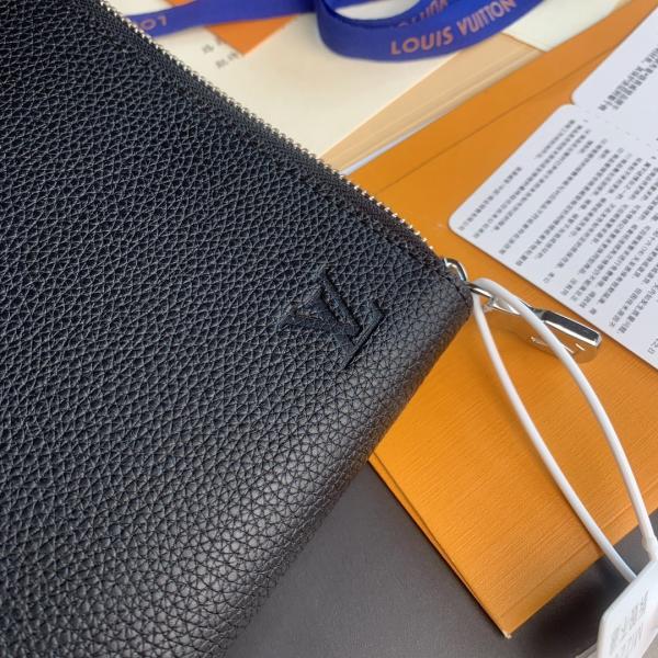 Designer Louis Vuitton Pochette Jour GM Cuir Taurillon Leather In Black Noir Purses