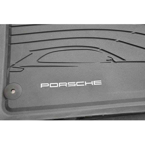 PVC Black Floor Mats for Porsche Macan 2014 2016 , Foot Mat with Original Style Logo