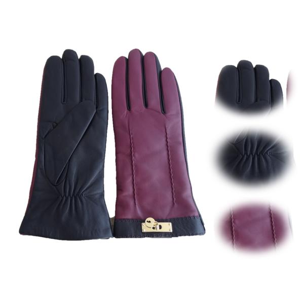 2017 wholesale high quality hot sale fashion ladies leather gloves
