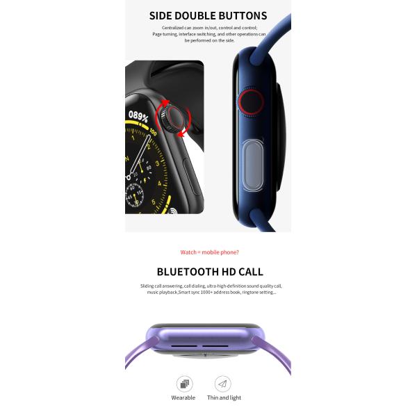 New High quality HW18 1.6inch  screen bluetooth call smart watch