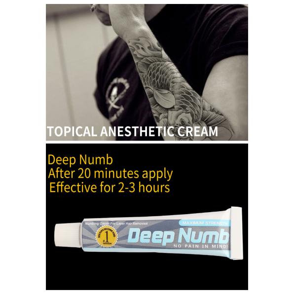Blue Deep Numb Tattoo Numbing Cream for Piercing Miroblading Semi-Permanent Makeup Tattpp Anesthetic Cream