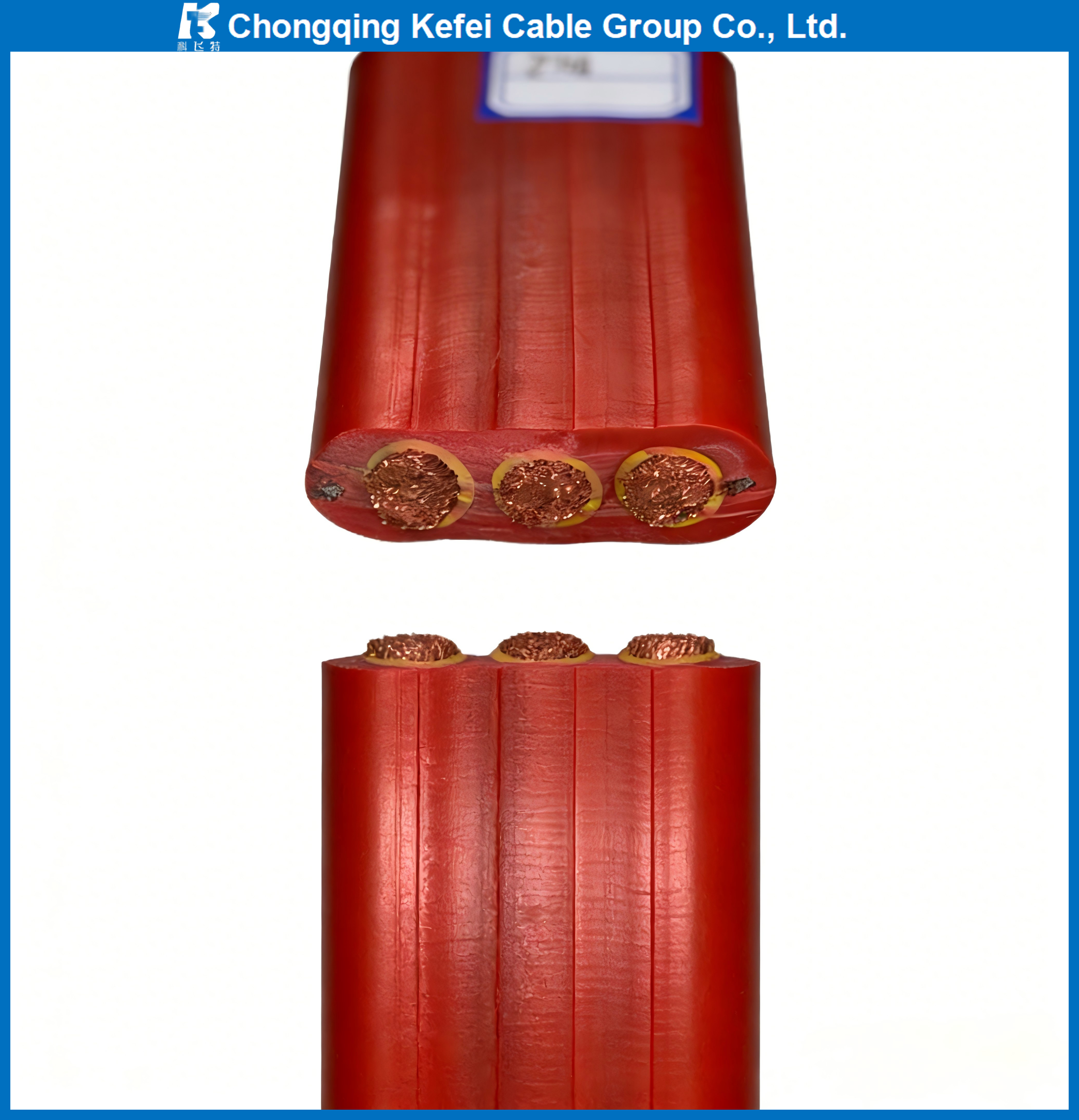 YFFB Flat Flexible Cable Copper Rubber Elevator 0.5mm/0.75mm/1mm Collapsible Retractable Door Cable IP68 Low Voltage for Overhead Cranes