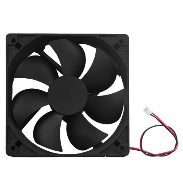 Black DC 12V 120*120*38mm PBT 3D Printing Cooling Fan 12038