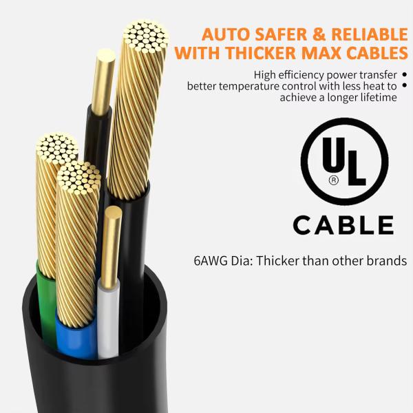 50A 240V 16ft NEMA 14-50P Mobile Ev Car Charger Portable Tesla Car Charger