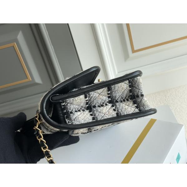 Средние изготовленные на заказ заклеймленные женщины телячьей кожи сумок 2WAY сумка щитка Chanel