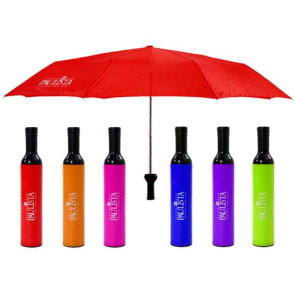 21 дюйм бутылки вина сформировали логотип цвета зонтика богатый напечатанный для продвижения
