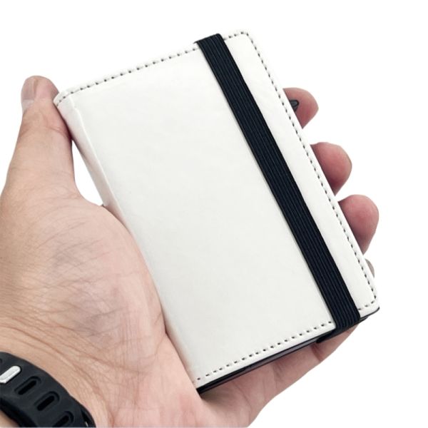 Sublimation Pu Leather Card Holder Automatic Pop Up With Aluminum Alloy Card Slots