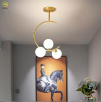 11.81inch linha moderna iluminação simples de vidro da luz G9 do pendente para a cozinha do quarto