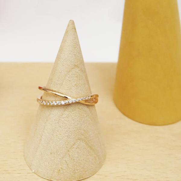 Round Silver Cubic Zirconia Rings , Golden Zirconia Engagement Rings