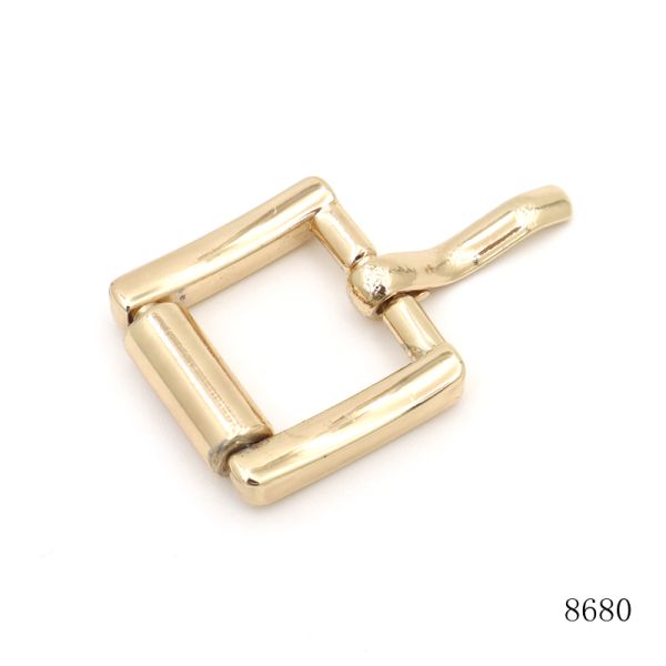 New Design Custom Logo Engraved Pin Buckle Zinc Alloy Pin Slider Buckle For Handbags Hardware Accessories
