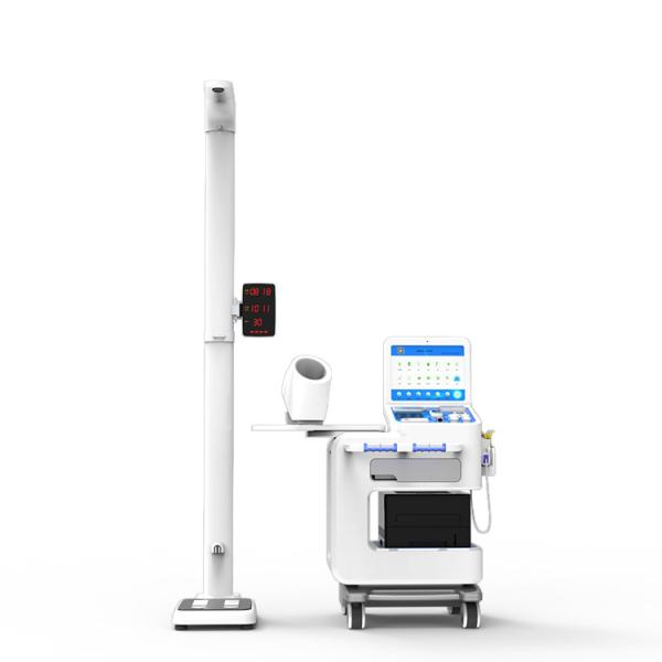 Medical Health Screening Kiosk for Hospitals Customizable White Body Analyse Machine