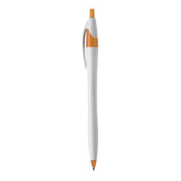 Plastic pen advertising pens, small waist cute style, push type, slim stem, commercial and office ballpoint pens