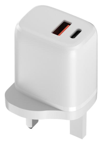 UK Charger 30W 35W GaN USB Charger 1 Port Type C Wall Charger Mobile Phone Fast Charging Charger