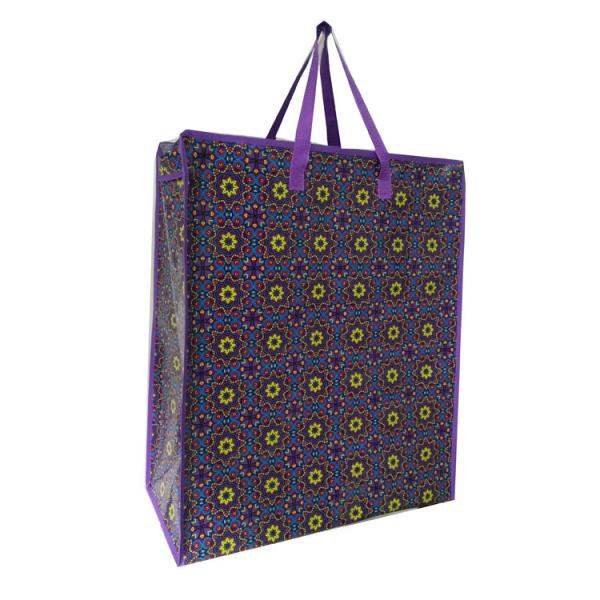 Eco Friendly Offset Printing PP Woven Bag With Customized Design And Smooth Surface