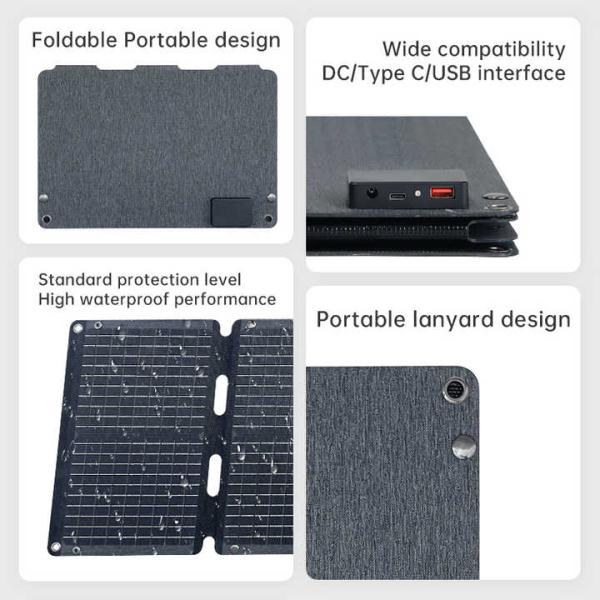 Mobile Phone Solar Panel Power Solar Charger For Cell Phone Laptop 40W 60W