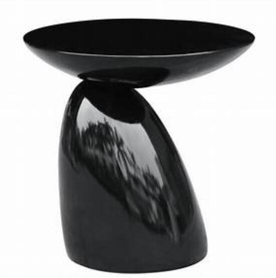 Modern Design red fiberglass painting finish mushroom shape modern round side coffee table