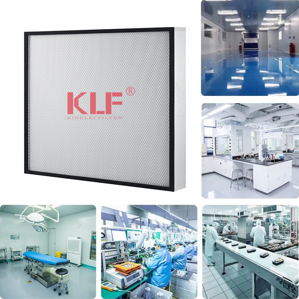 H13 HEPA Air Filter with Customized Dimensions and Low Flow Resistance for High Efficiency Filtration