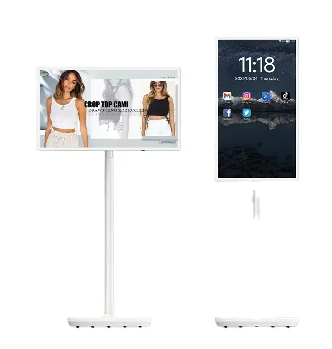 1080p Wi-Fi Live Streaming Smart TV Broadcast голосовое управление с встроенным сенсорным и двойным микрофоном