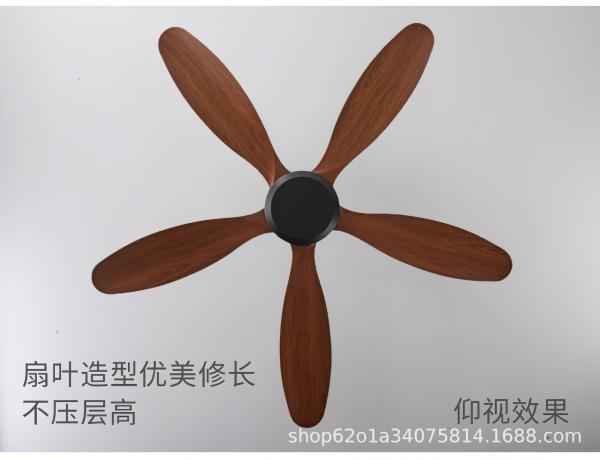 Ventilateur de plafond d'intérieur moderne de 56 pouces avec conversion de fréquence, 5 pales en ABS, télécommande, parfait pour toutes les pièces