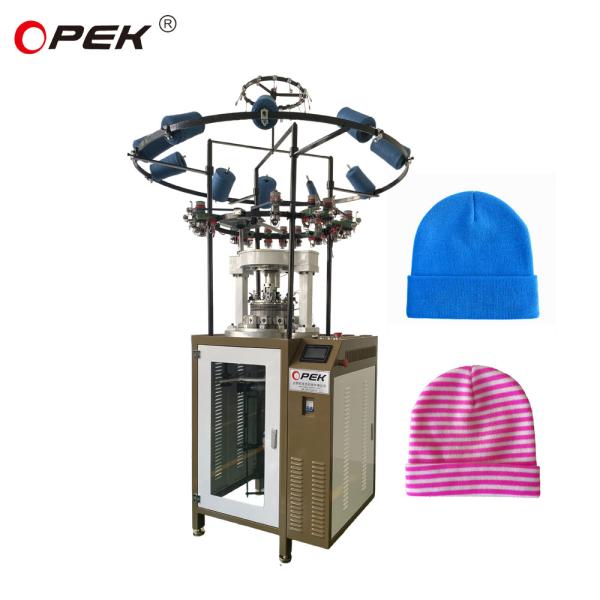 Customized 70-300 Needles Rib Knit Hats Knitting Machine with High Speed and 7G-18G Gauge
