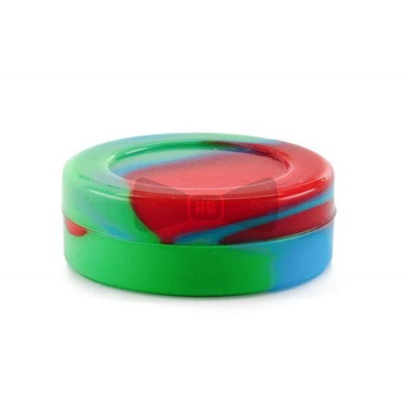 BPA Free 7ml Food Grade Silicone Containers , Easy Cleaning Round Silicone Jar