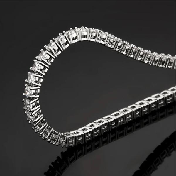 24 Inches 5mm Bling Empire Iced Out Crystal Rhinestone Tennis Chain Necklace For Women Jewelry Wedding Gift