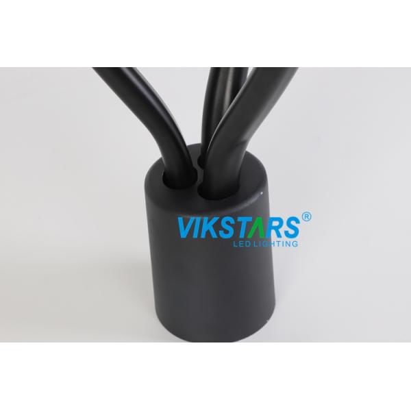 120w Round Garden Lights 100lm/W Black Color For Community Park Yard