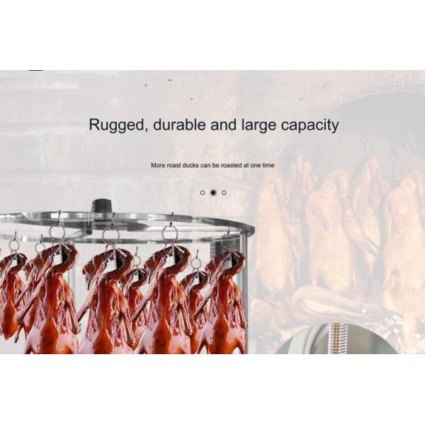 7KW Automatic Electric Heating Charcoal Model 1.3CBM Commercial Oven for Roasted Chicken