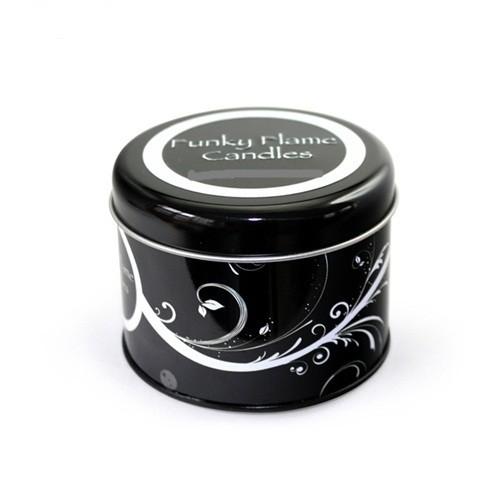 round tin case for candles