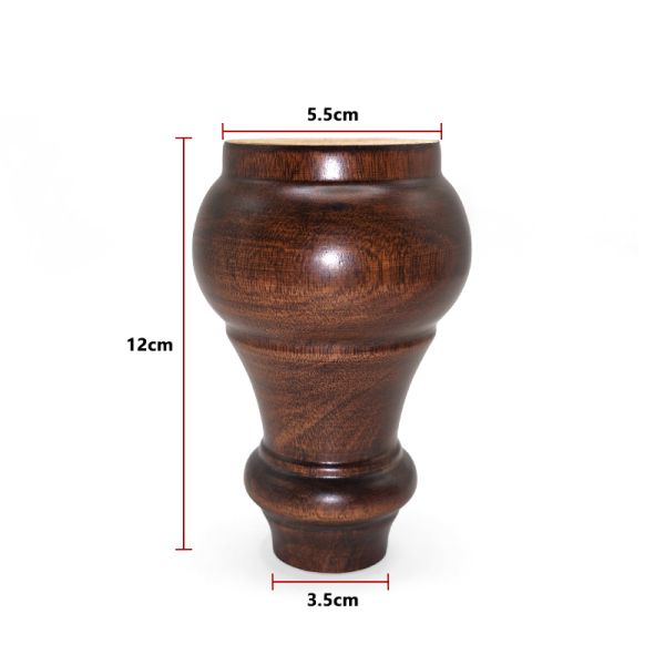 Gourd-shaped Solid Wood Table Legs Antique Furniture Sofa Cabinet Bed Guest Room Living Room Hardware Accessories