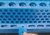 Três rede azul máxima da ruptura da poeira de carvão do vento de Panels 900mm da cerca do para-brisas