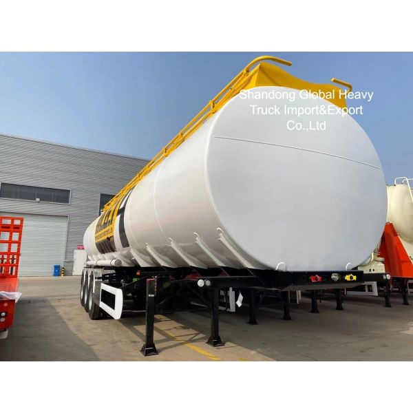 40 Cubic Tank 3 Axles Aluminum Alloy Fuel Tanker Semi Trailer for Long-distance Transportation