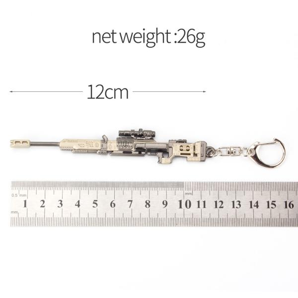 Standard Gun Model Zinc Alloy Keychain Apex Legends Krebel Sniper